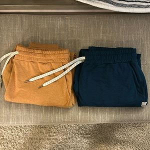 Two Pairs of Vuori Joggers sz medium